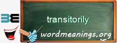 WordMeaning blackboard for transitorily